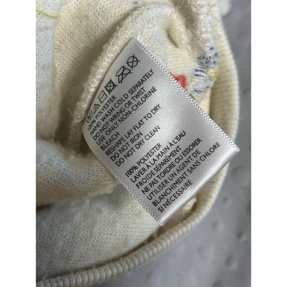 Urban Outfitters Aster Floral Sherpa Crop Sweatshirt Xs - Picture 6 of 7